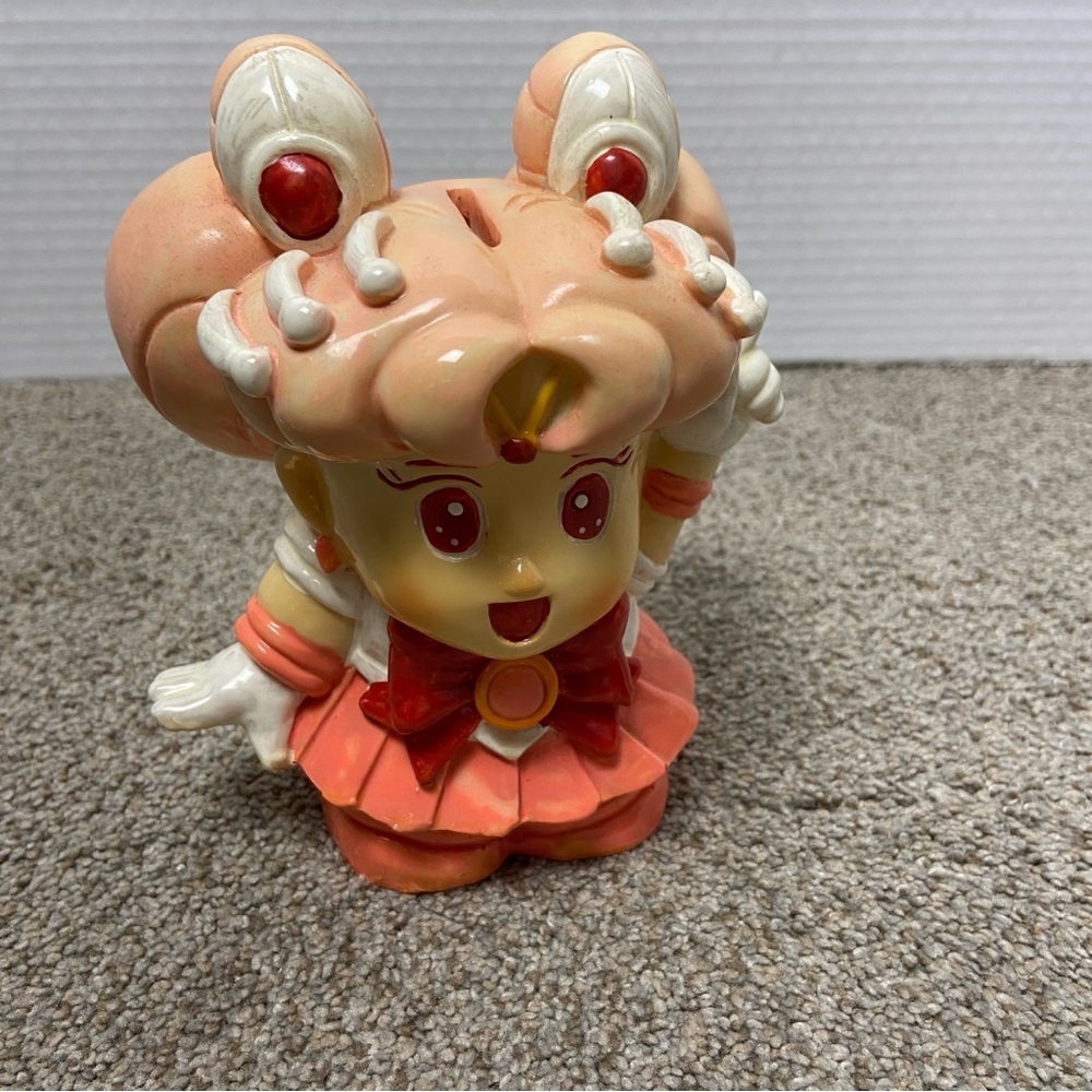 Sailor Chibi Moon figural‎ Coin Bank/ Piggy Bank Ceramic Hand Painted Bank